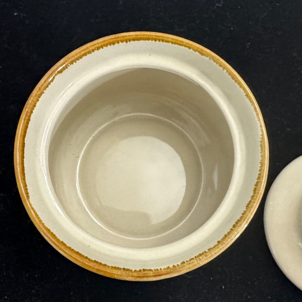 Vintage hand painted JI Stonecrest Andre Ponche Creamer and Sugar Bowl w/Lid Set - Picture 7 of 10